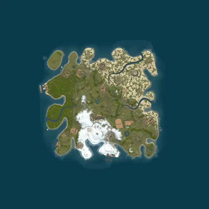Map of A Shockbyte Rust Server