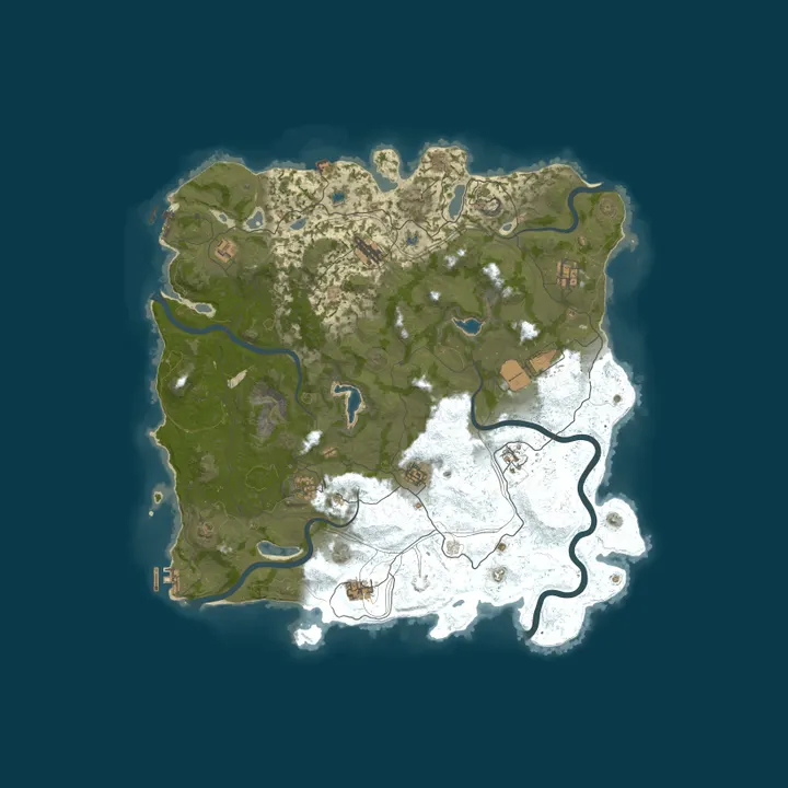 Map of A Shockbyte Rust Server