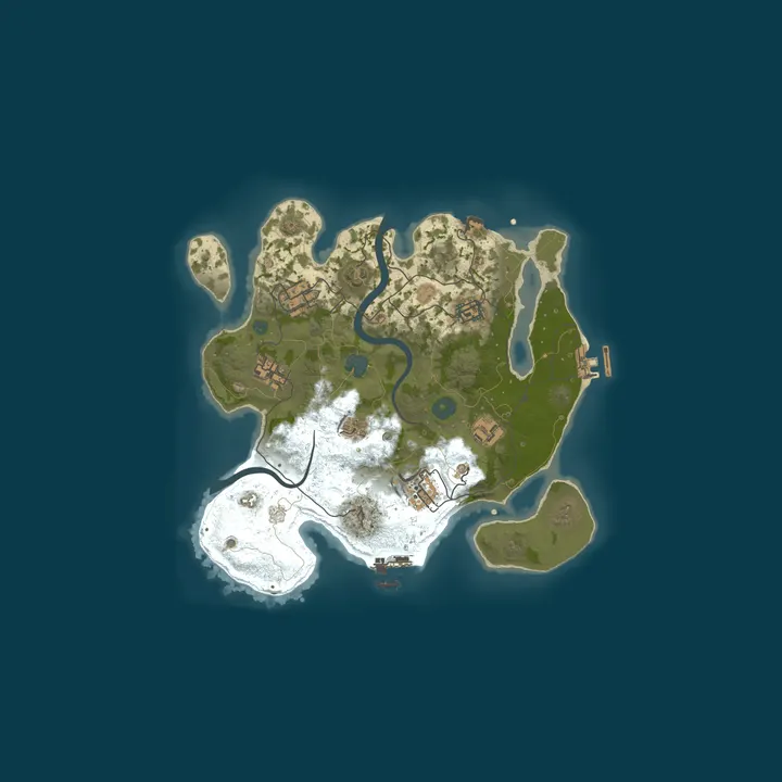 Map of A Shockbyte Rust Server