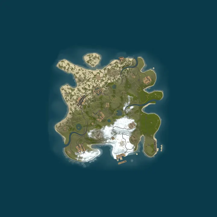Map of A Shockbyte x Discord Production Rust Server