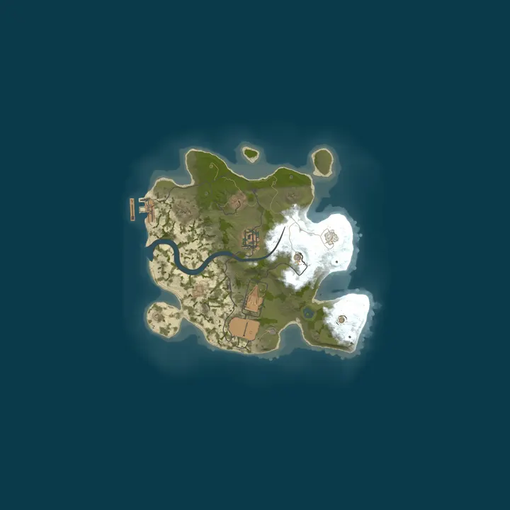 Map of A Shockbyte Rust Server