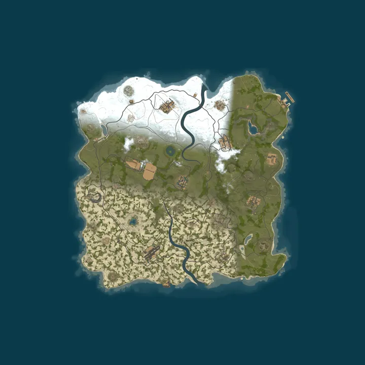Map of WEREWOLF GAMING.CO 3x Solo/Duo/Trio/Quad/Max 5|Loot x3|WIPED