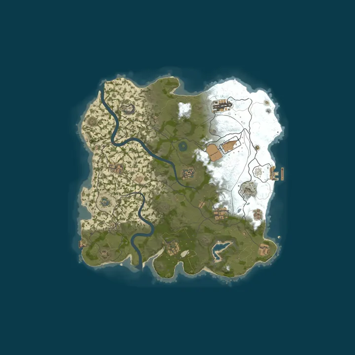 Map of WEREWOLF GAMING.CO 5x SOLO ONLY|TP|Home|Kits|No Teams|Loot x5|