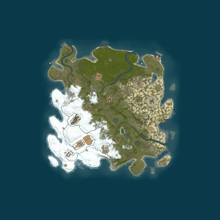 Map of ██ RustEasy [US/2x] | Solo/Duo/Trio | JUST WIPED ██