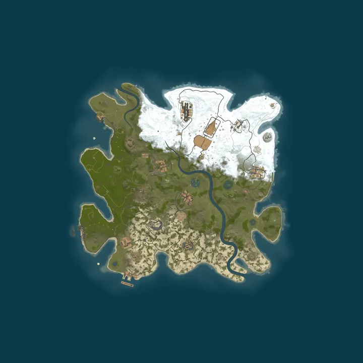 Map of Kitsune's 2x 10/1 Biweekly. BetterNpcs. Zombies. Raidable bases