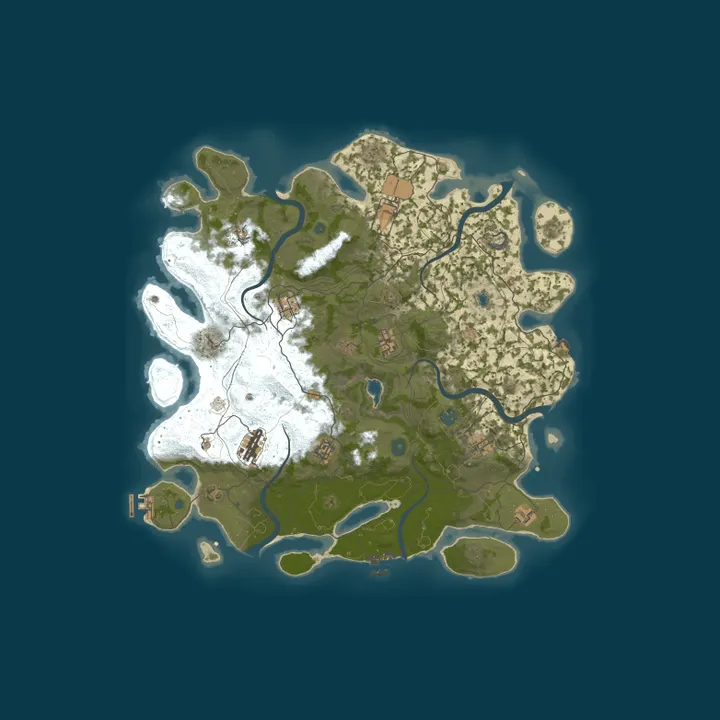 Map of RUSTY BURGER - US Trio | Monthly | Low Upkeep