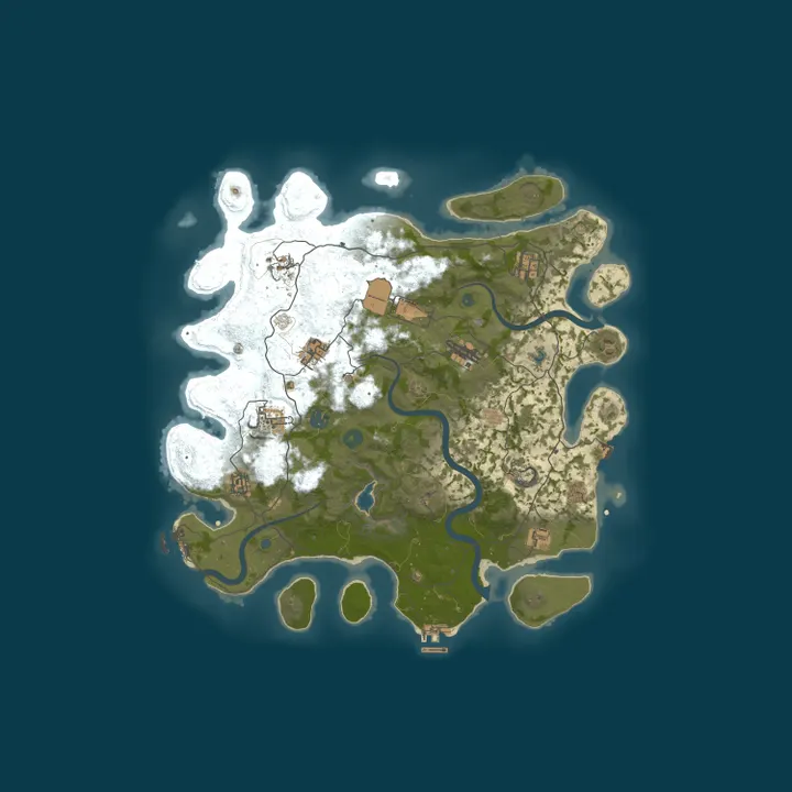 Map of Aura-Rust x10-x20  | Clans | Loot+ | Nolimit | Kits |