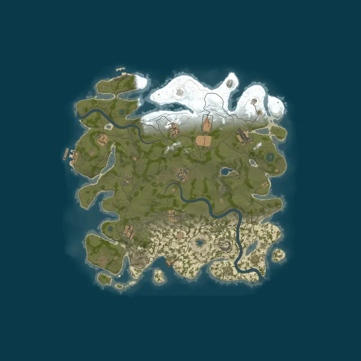 Map of [TR/EU] TURK RUST 3X - MAX 5 | Yeni Başlayan FULL WIPE !!