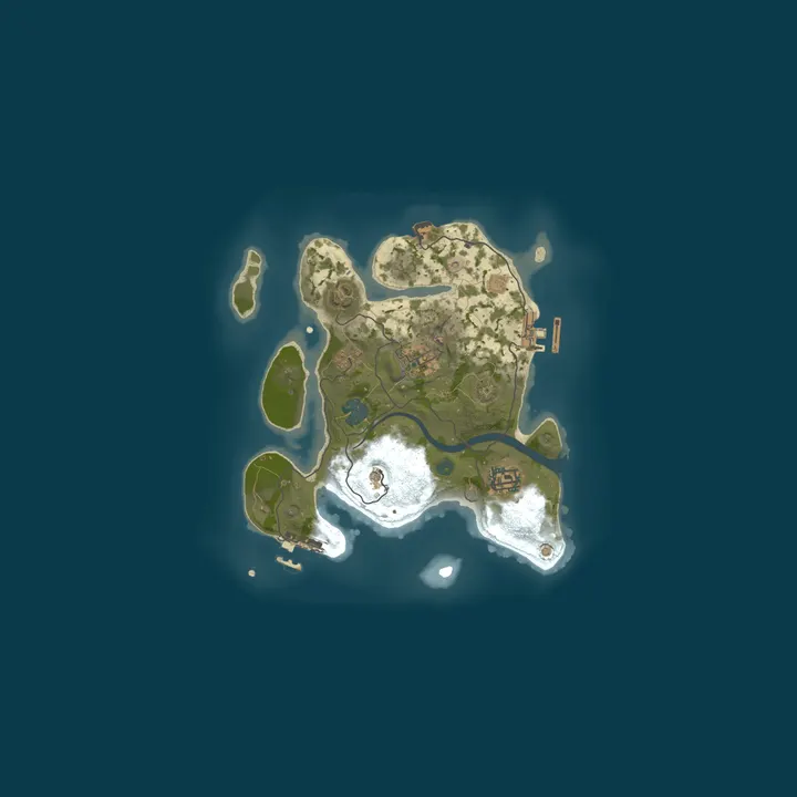 Map of Weed Paradise - Rust Role Play