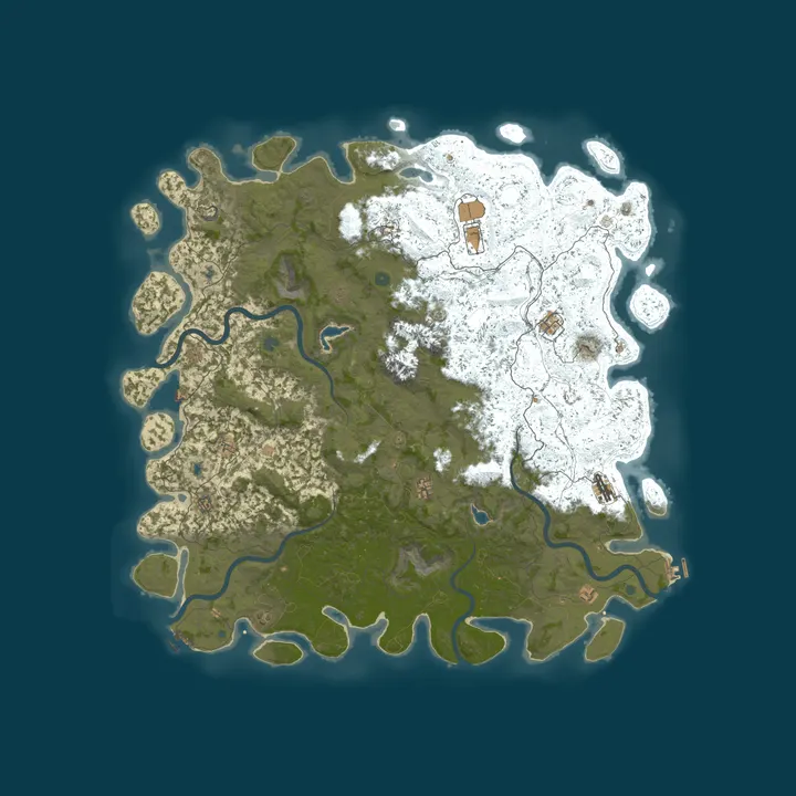 Map of RustGamingNation 1000x PvE [Events|Purge|Zombies|SkillTree]