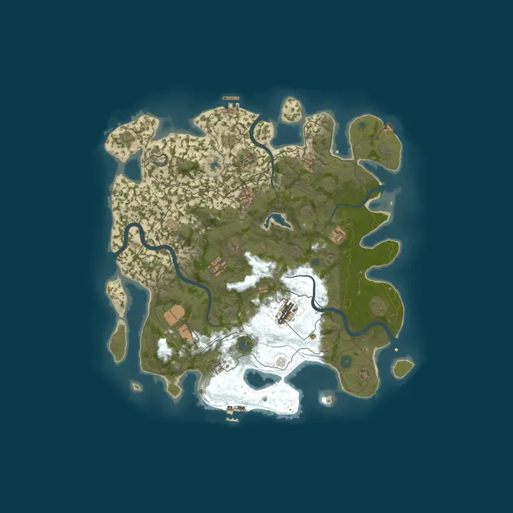 Map of [EU] RustLords sanctuary PvE - Vanilla - No BP wipe - Raidbases