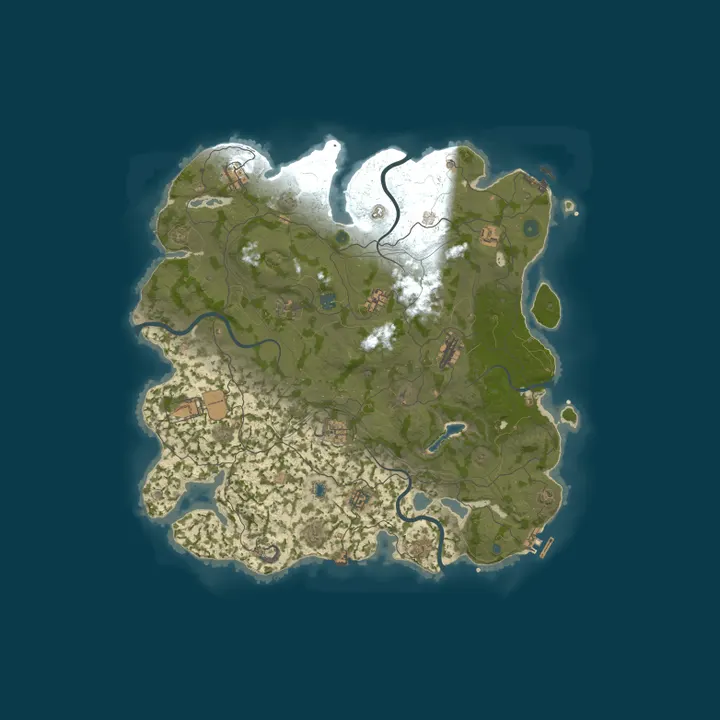 Map of РОССИЯ X2 / ДЛЯ НОВИЧКОВ / THIS IS RUST!