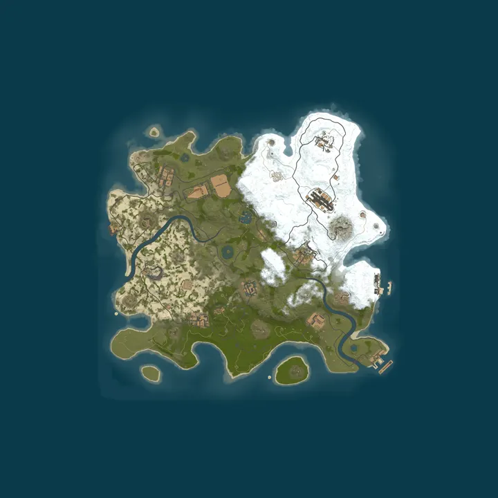 Map of РОССИЯ / ДЛЯ НОВИЧКОВ X5 / RUST FIRE#2 25.09