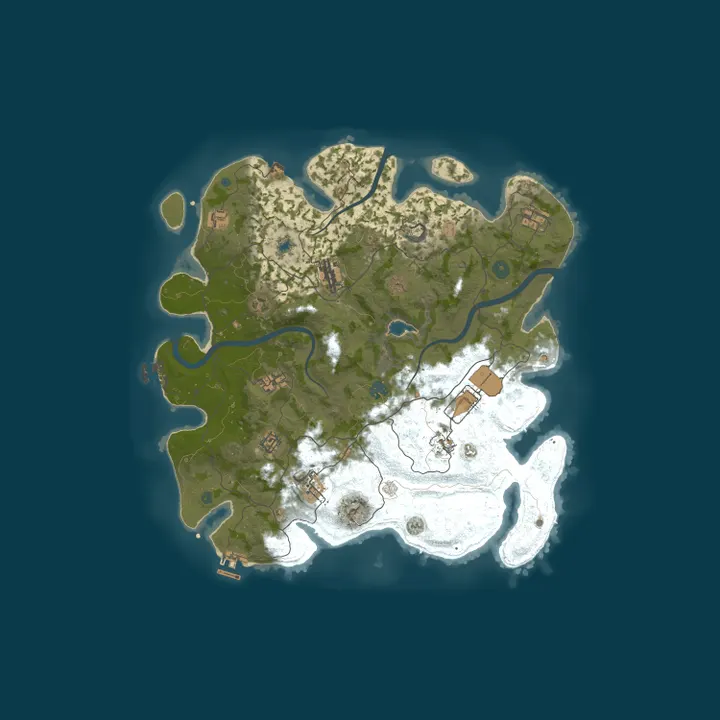 Map of MULTI-RUST | X5/X10 NO LIMIT LOOT+|FPS+|KITS|TP| 19.10