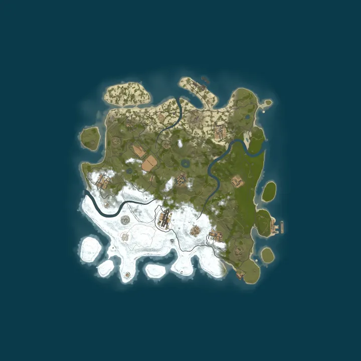 Map of TOG Rust |3x Modded|Stack Sizes|Raidable Bases|Airfield Events|