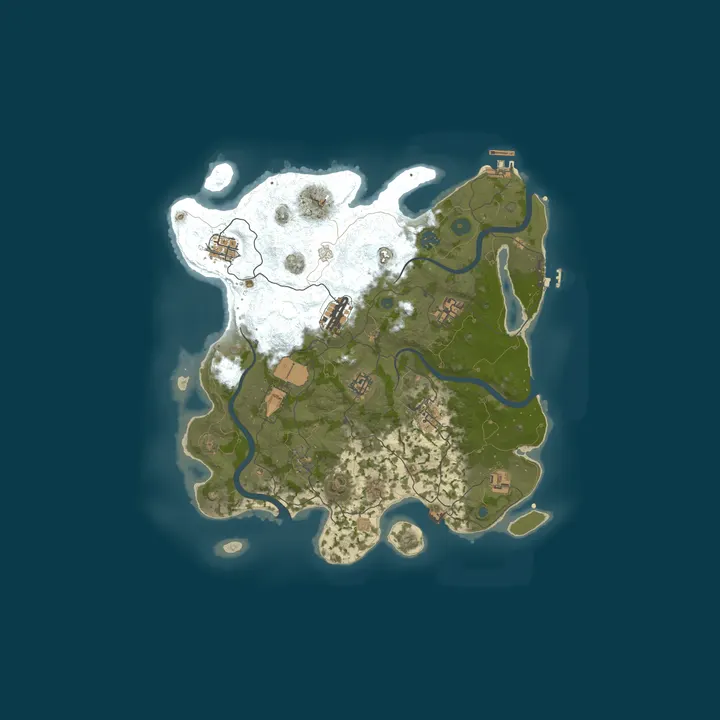 Map of Rustafort | 2X Survival | EU | Monthly Wipe