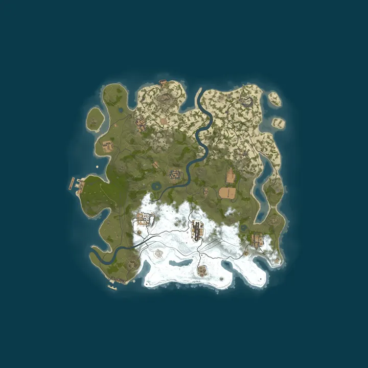 Map of BURP RUST #3 NOLIMIT [X5|TP|KIT|LOOT+] WIPE 15.09