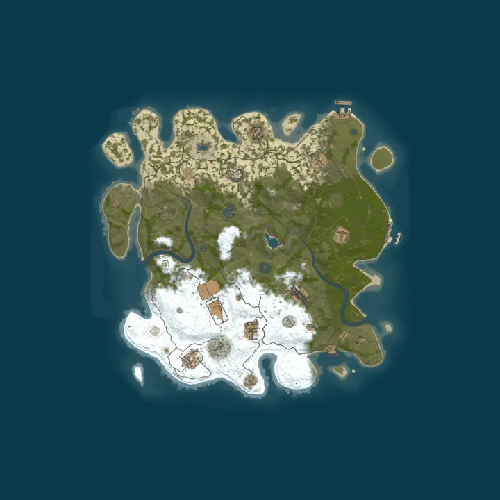 Map of Rust Server by nitrado.net