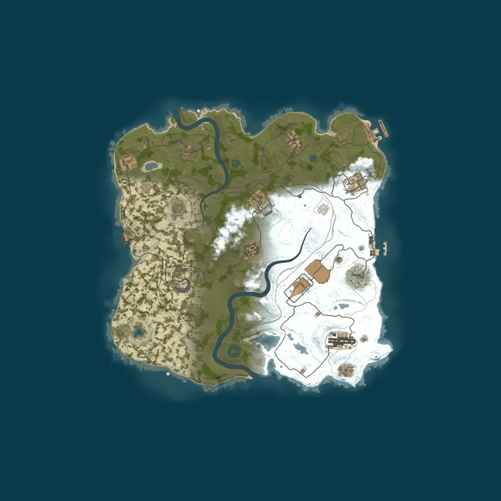 Map of [BR/LATAM] Rust Origem 2x - Solo/Duo/Trio/Quad 07/10 WIPE