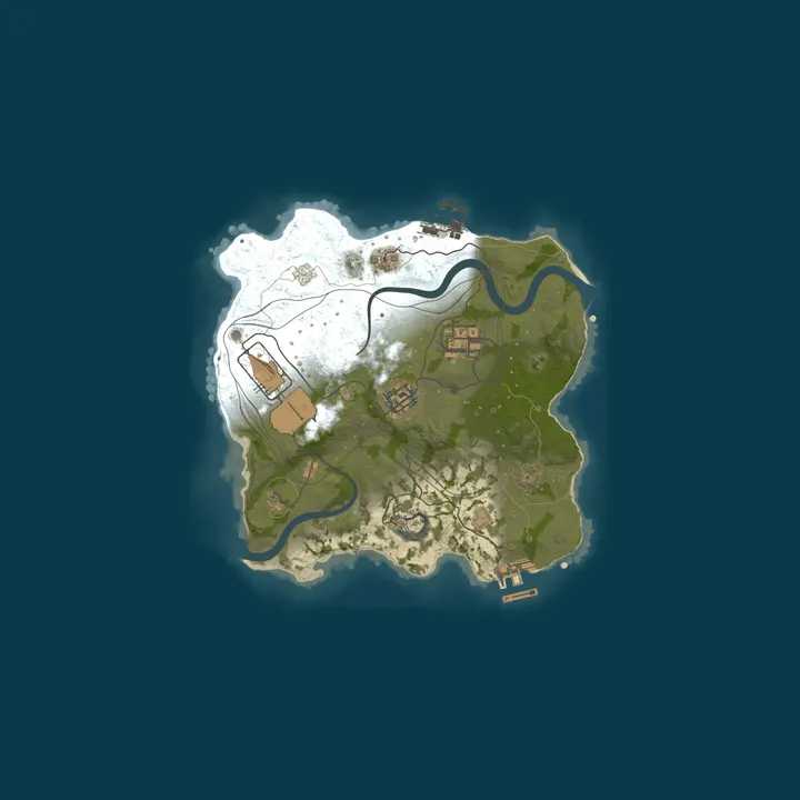 Map of [EU] SLIMI RUST | 2X | WEEKLY WIPE | PVP | Solo/Duo/Trio/Quad