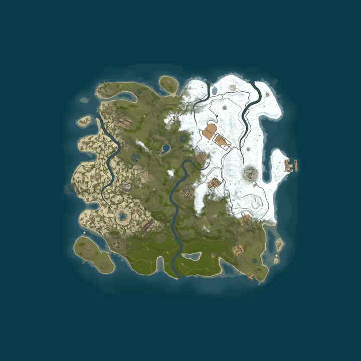 Map of 1Rust | Wipe 08.10 | Classic | No P2W | F7 Reports