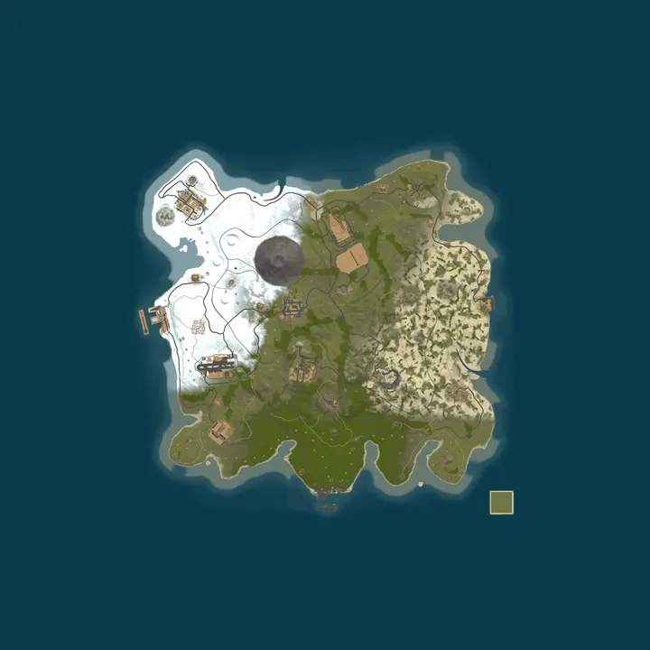 Map of RustSpain.com | EU España x5 (Full Wipe 08.10 10/08) [Solo/Duo