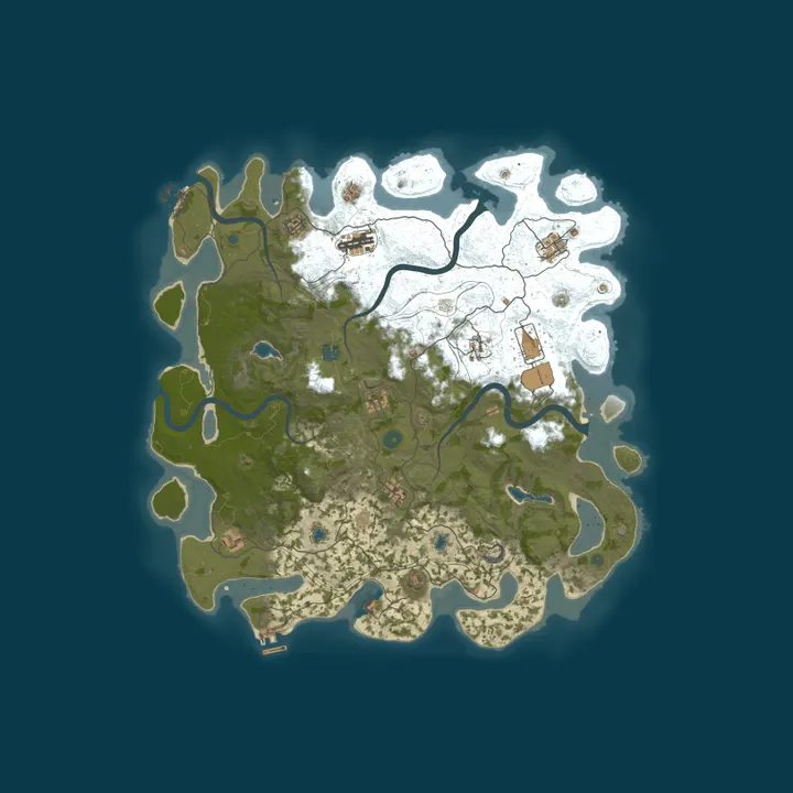 Map of Aqua Staging Branch