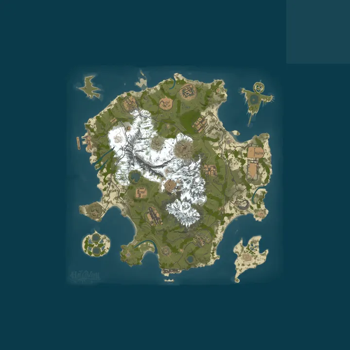 Map of ScrambleZAR PVE | XP | Raidable Bases | Bots