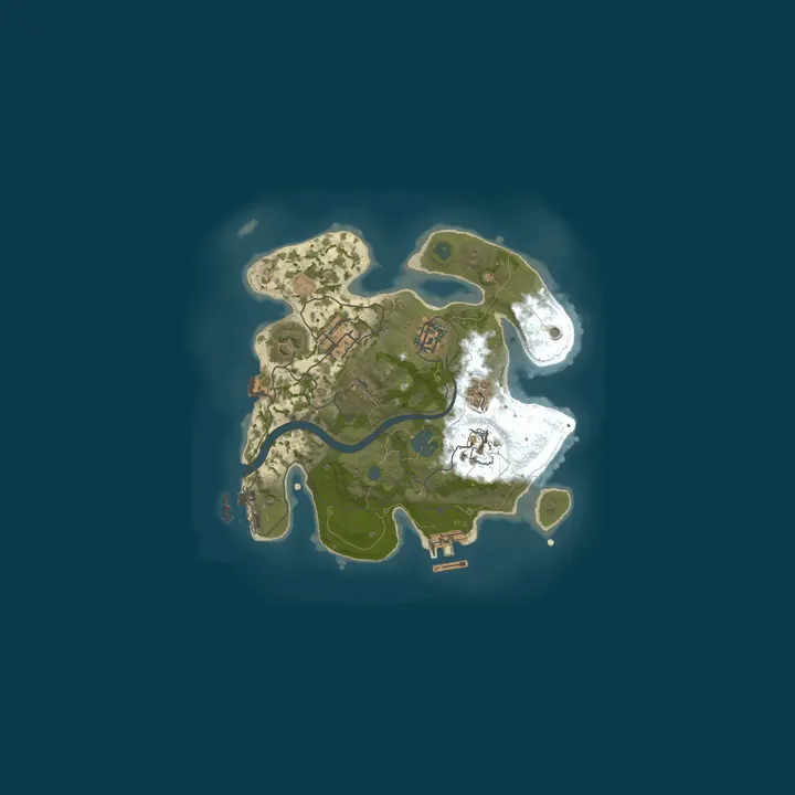 Map of BLAZE RUST #1 [ X50/X10 | NOLIMIT | CLANS | LOOT+ ]