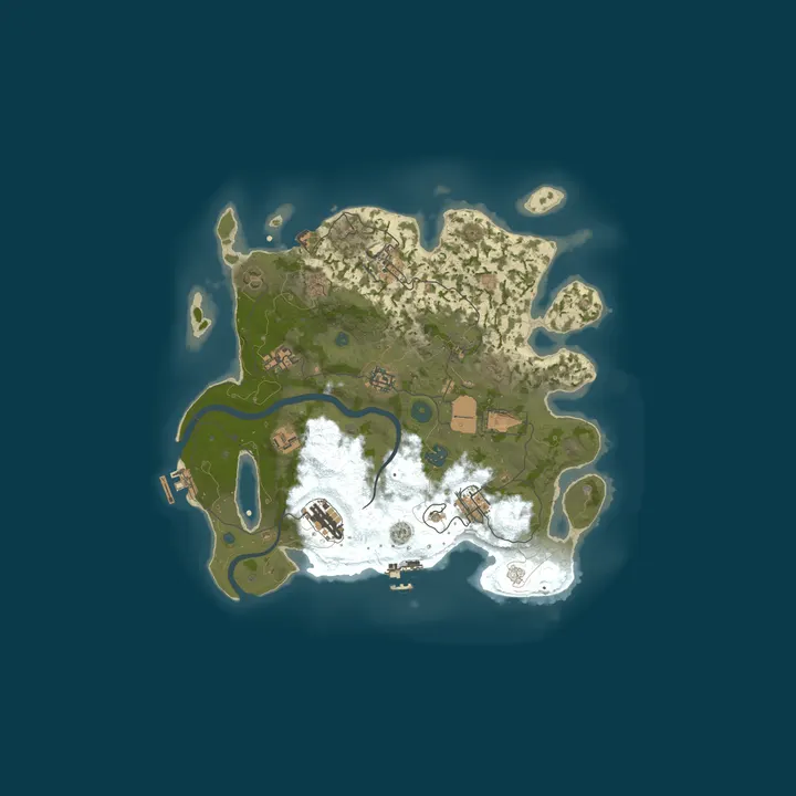 Map of BALI RUST X2 | Solo/Duo/Trio| JUST FULLWIPED