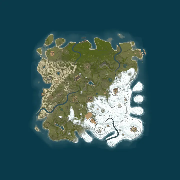 Map of [TR] Vatan Rust 3x | Loot | VIP | Market