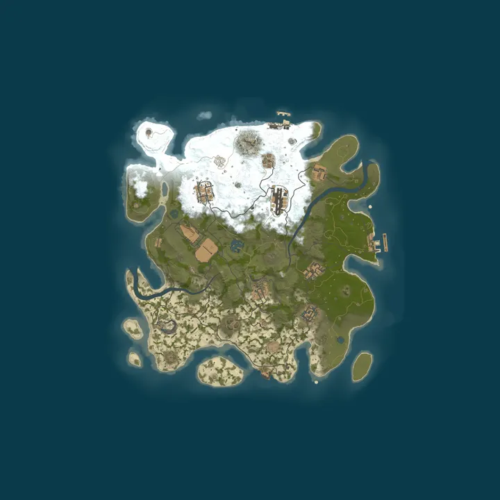 Map of Bl├Ñhaj's Peninsula