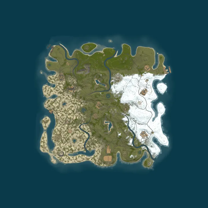 Map of RustBandit.co - Vanilla