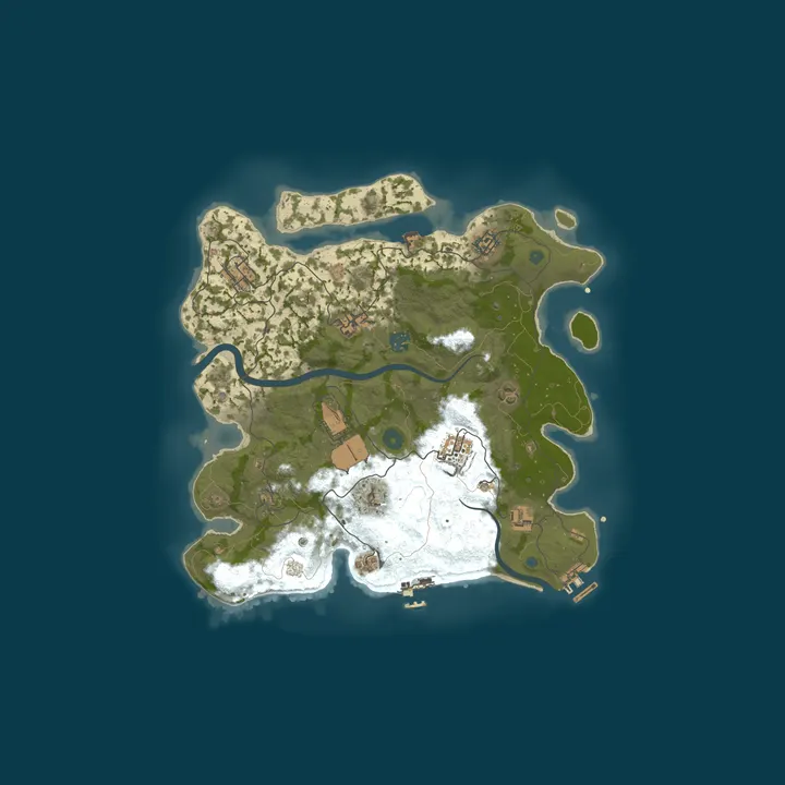 Map of [EU/FR] La Rustinière | Solo/Duo/Trio/Quad | Vanilla | Just Wi