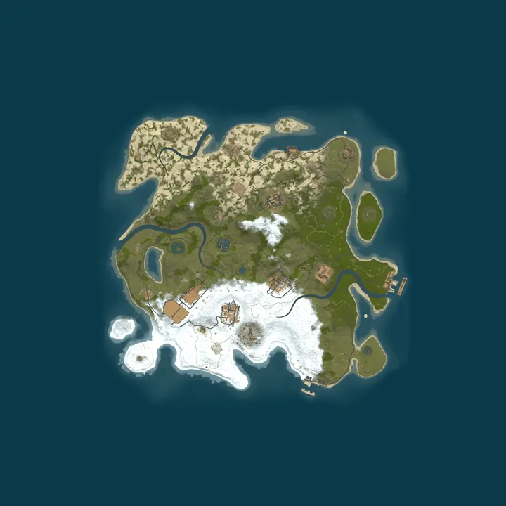 Map of RustSide Solo/Duo/Trio 2x | JUST FULLWIPED 30.09 09/30