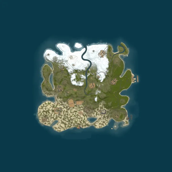 Map of Pine Hosting - Rust Server