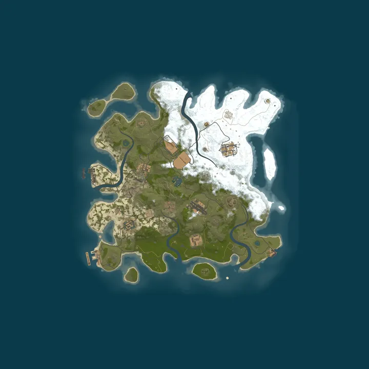 Map of [FR] GE-Rust|PVE|X5|Zombies|NpcLoot|Events|Dungeons