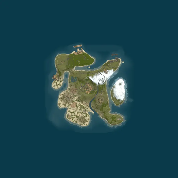 Map of A Shockbyte Rust Server