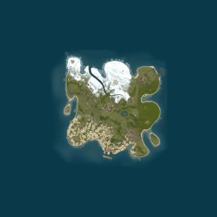 Map of A Shockbyte Rust Server