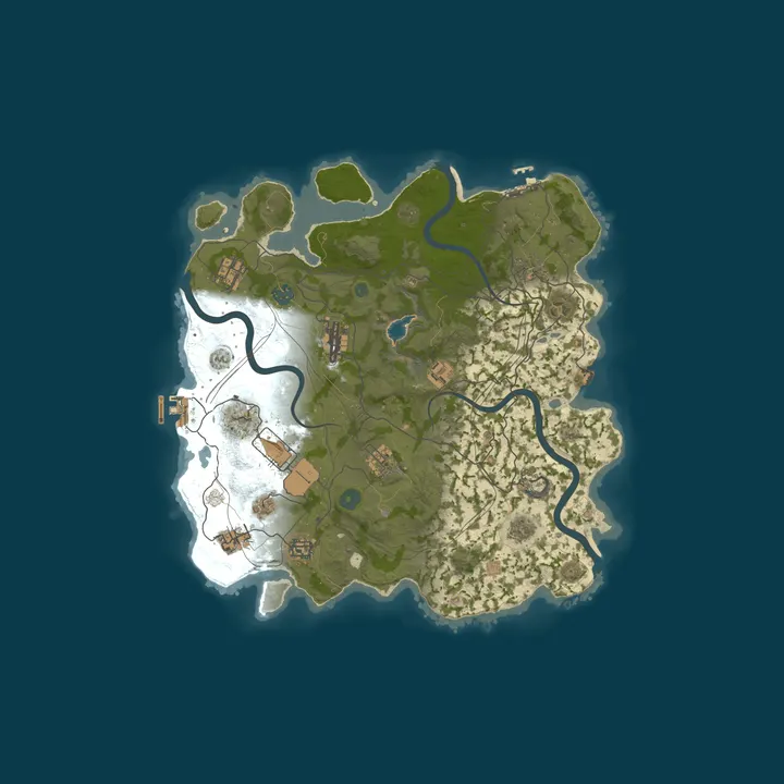 Map of XRUST.CO EU 10x Monthly Solo/Duo/Trio/Quad - Skins - Pvp - ORP