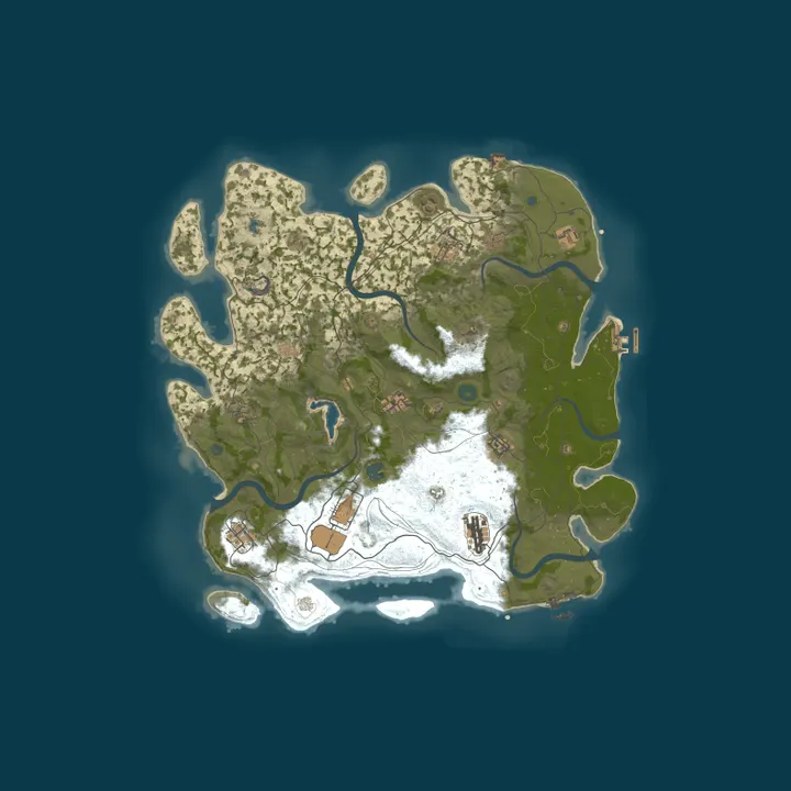 Map of ManicRust UK PVE Procedural |RaidBases|Events|Skill Tree|