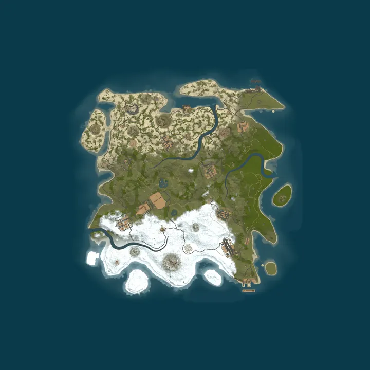 Map of [GER] RustRevier | PvE | Bases | Bots