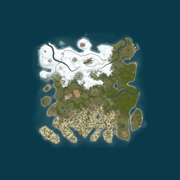 Map of A Shockbyte x Discord Production Rust Server