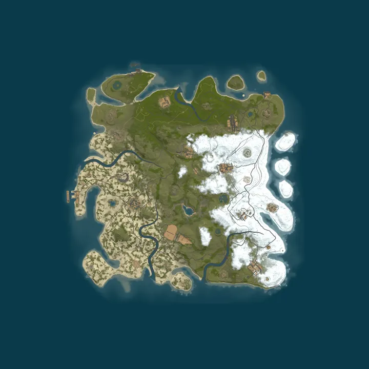 Map of [EU] Heatline.gg - PvE Monthly | Vanilla | Events | Raid Bases 