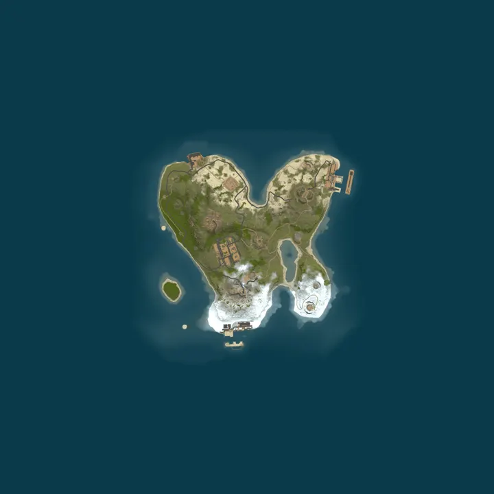 Map of A Shockbyte x Discord Production Rust Server