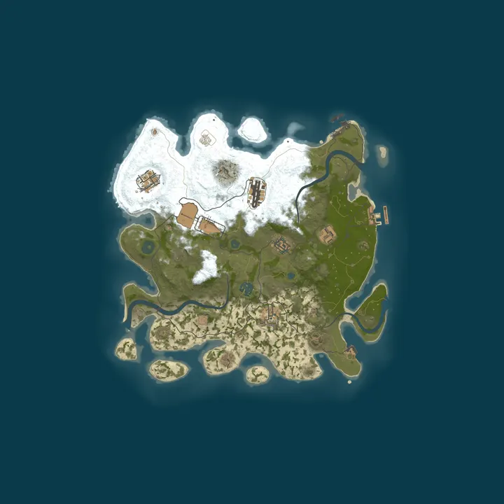 Map of A Shockbyte x Discord Production Rust Server