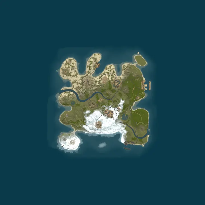 Map of A Shockbyte Rust Server