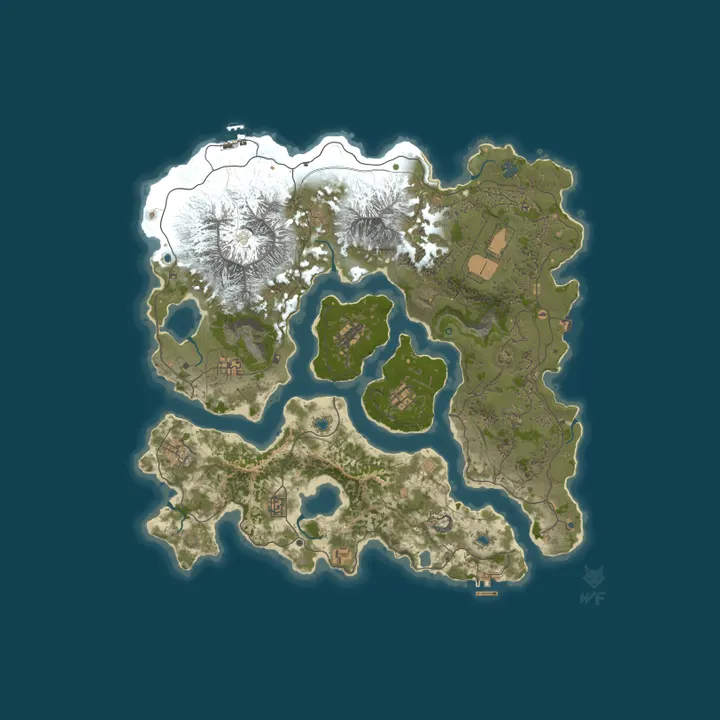 Map of [EU] Bold Frontier PVE | 100+ Custom Features | Monthly | Activ