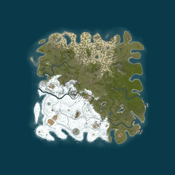 Map of Потерянный остров | Classic RP | Без пла