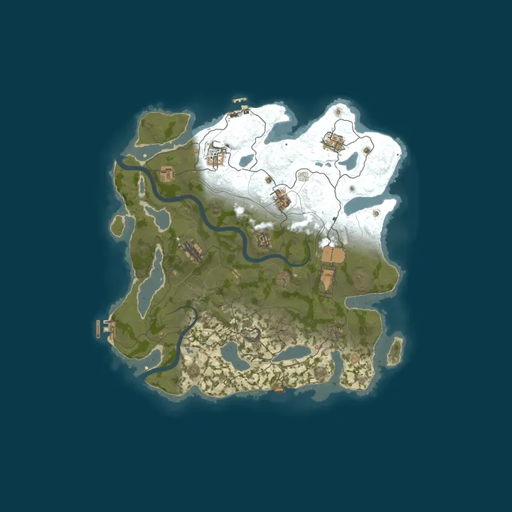Map of AceRust.com 3x Monthly Solo/Duo/Trio/Quad | Shared BPs